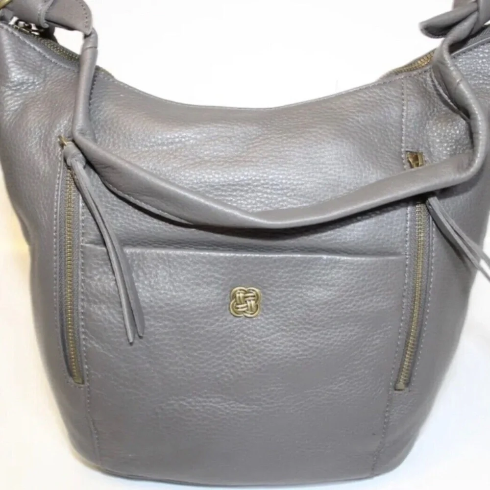 Elliott Lucca Slate Harper Leather Hobo